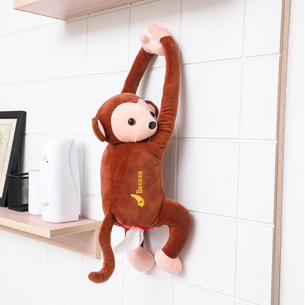 

creative pipi monkey tissue box cartoon paper napkin tissue box car armrest cute interior products car accessoriess