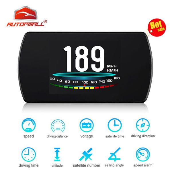 

obd smart digital meter car hud obd head up display obd2 interface speedometer new 4.3" hd on-board computer gps speedometer