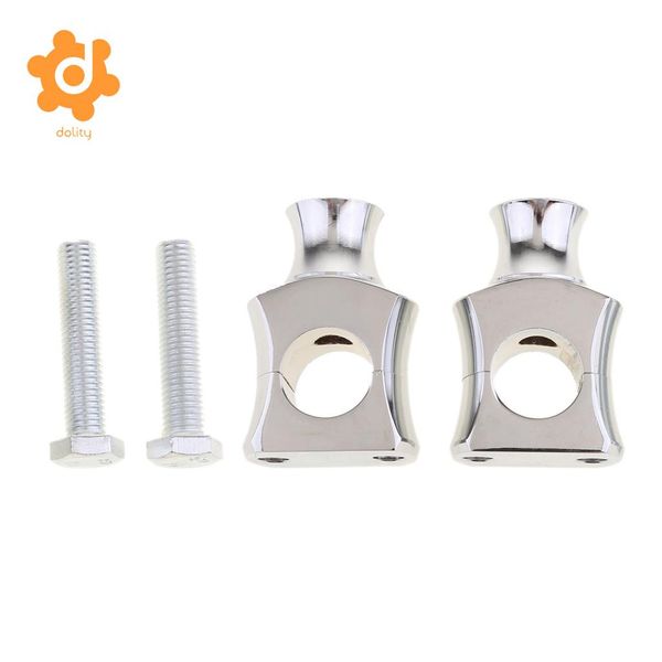 

chrome universal motorcycle handle bar handlebar riser clamp mount 25mm