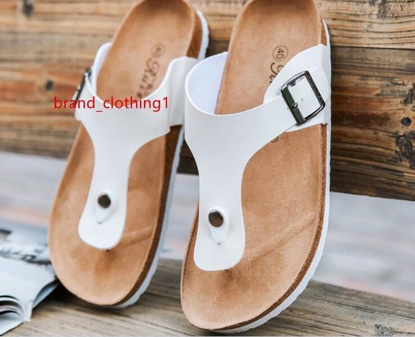 

men women shoes sandals slippers summer lady flats sandals cork slippers casual shoes mixed colors mixed colors beach slides plus size 39-44