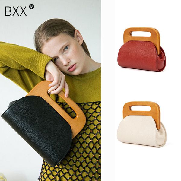 

bxx] женщины сумки wood handle bag день clutche женский vintage crossbody bucket bag crossbody сумки pu кожаный кошелек he727