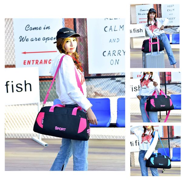 

outdoor sports women's waterproof fitness gym bag training sports bag shoulder handbag fitness travel duffel yoga bags for sport