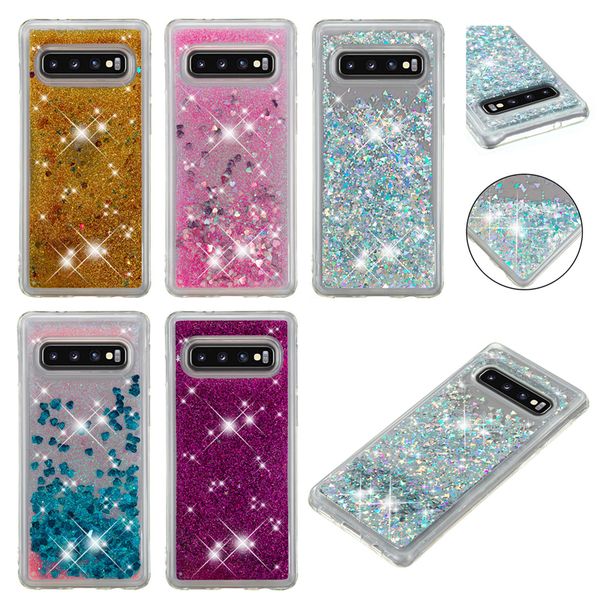 

iphone quicksand anti-fall tpu cover for samsung galaxy s8 s9 s10 plus s10e lite m10 m20 note9 note8 s7 luxury designer phone cases