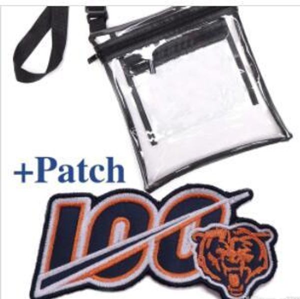 

очистить сумку стадион approved - 12 x 12 x 6 - погон и циппу patch, Black