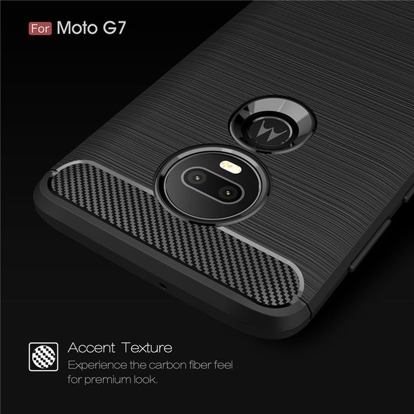 

for motorola g6 g7 case carbon fiber bumper rugged tpu soft back cover for moto x c e4 g4 g5 g5s g6 plus silicone e5 play go nokia 6.1 7.1