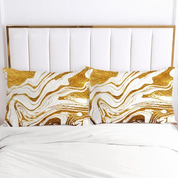 

pillow cases bedding 2pcs pillowcase for bedroom,home decoration 70x70cm 50x75cm 50x70cm pillow cover customize size marble gold