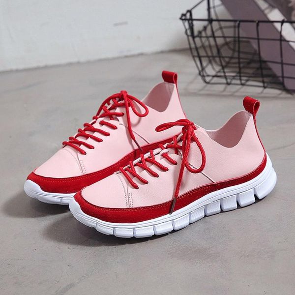 

fashion women lace-up shoes casual comfortable four seasons universal soft outdoor sport shoes runing soft bottom sneakers