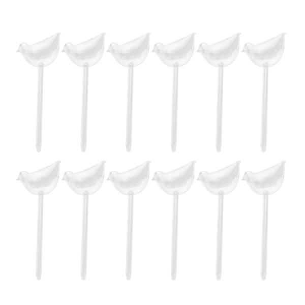 

12x glass plant flowers water feeders bonsai flowerpot waterer garden plant care