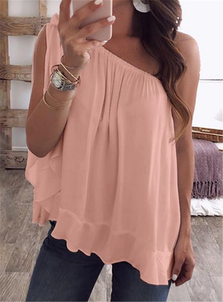 

candy color loose women summer tshirts solid color off shoulder ladies casual plus size womens clothing, White