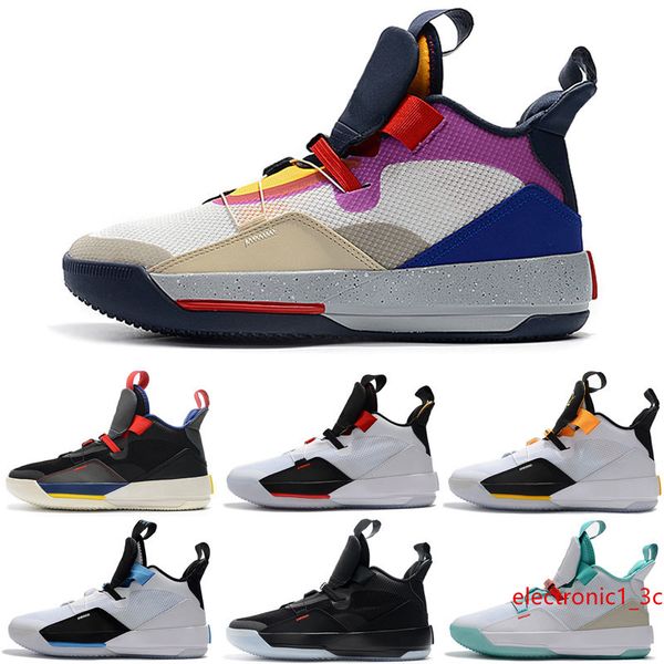 

2019 new jumpman 33 xxxiii 7 colorful white green purple casual shoes mens multicolo casual shoes size 7-12