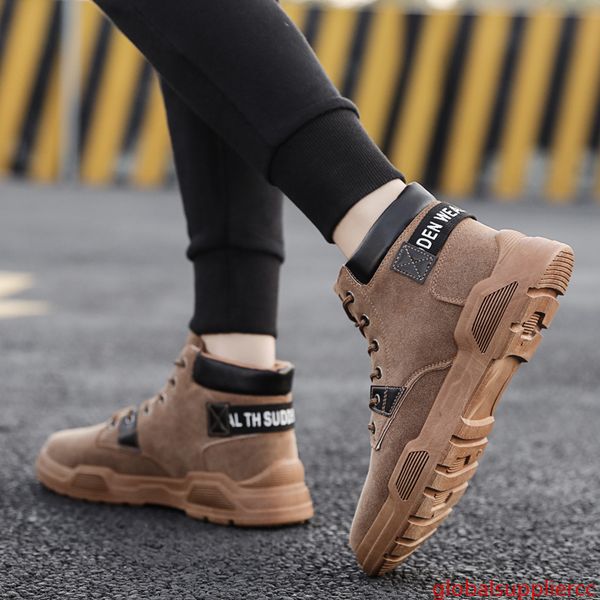 

men s designer casual shoes fashion outdoor indoor universal brown leather surface high heel casual sneakers size 39-44