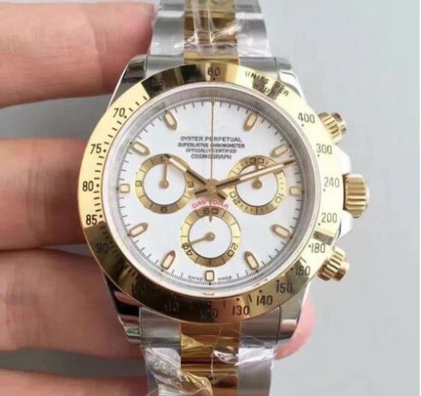 

2019 High quality mens watch TONA series M116519 simple gold face stainless steel automatic machine watches free shipping