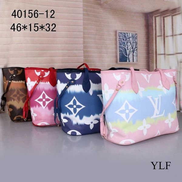

2020 new 2 piece set tote clutch handbag shoulder bags messenger women schoolbag #13;lv louis vuitton 00