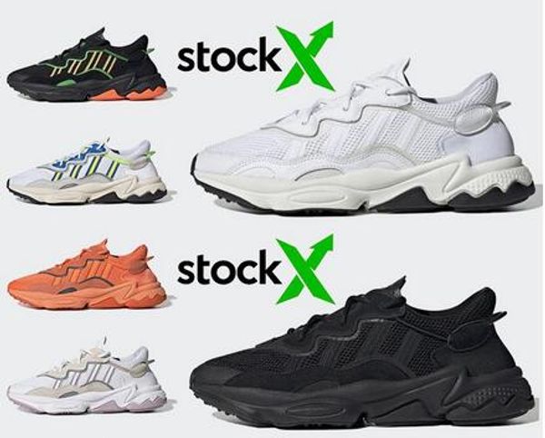 

brand triple black white pride xeno ozweego women mens running shoes bold orange halloween tones cloud white neon green trainers sneakers