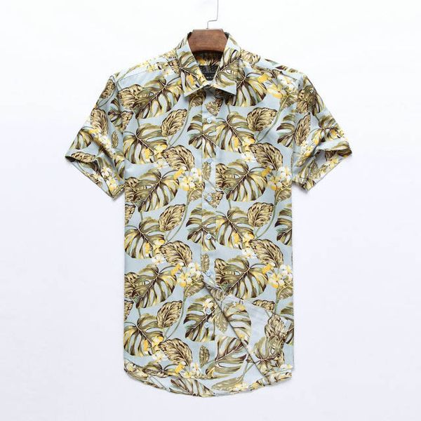 

bosses man print short sleeve shirt new brand short sleeve shirt fashion tropical style trend top, White;black