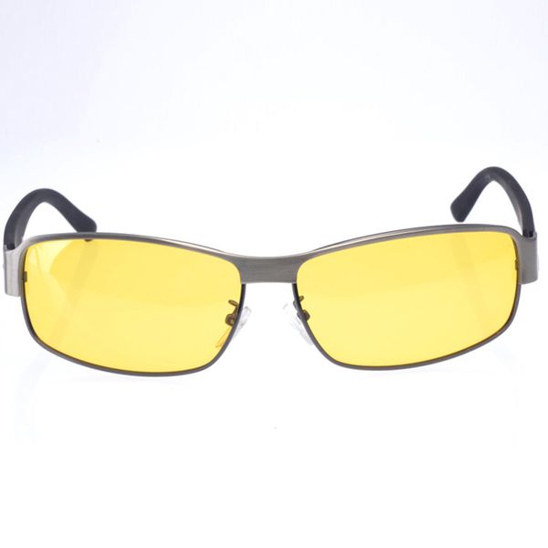 

shield alloy polarized night vision glasses for driving minus myopia sunglasses custom made prescription sunglasses -1 to -6, Silver
