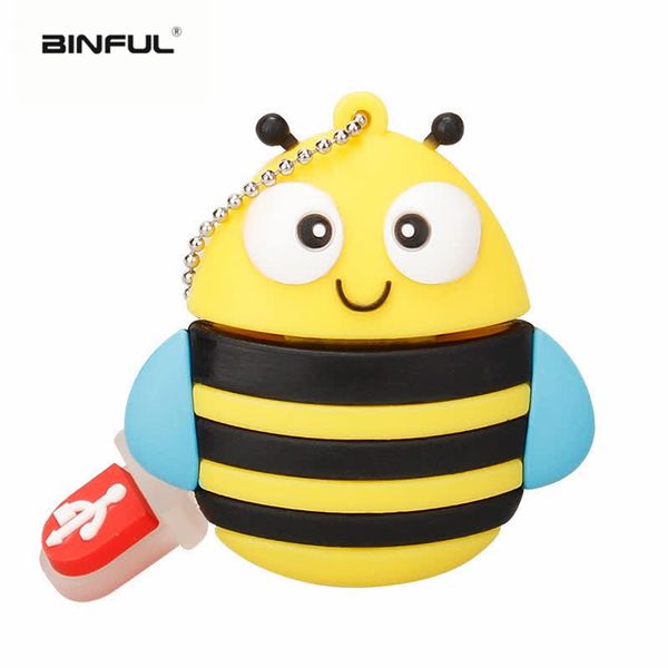 

new usb flash drive cartoon pen drive creative cute fox/owl/bee pendrive 4gb 8gb 16gb 32gb animal penguin usb memory stick gift
