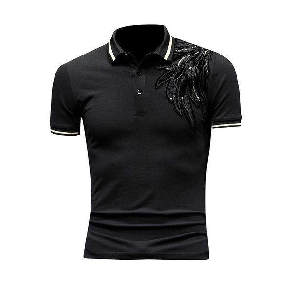 

m-5xl shirt men casual mens shirt brands with short sleeve designer 2019 mens embroidered, White;black