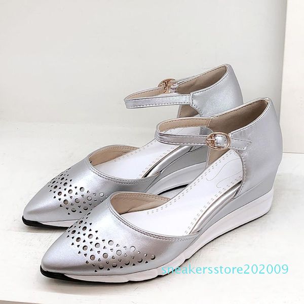 

doratasia new arrival summer comfort wedges sandals daily casual elegant shallow sandals women light pointed toe shoes woman 09s, Black