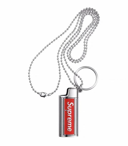 

sup 2019ss metal lighter holster lighter set necklace keychain