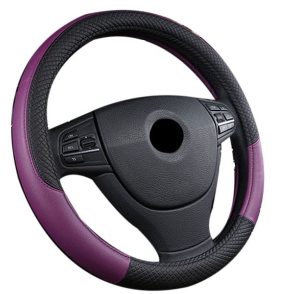 

leather universal car steering-wheel cover 38cm car-styling sport auto steering wheel covers anti-slip automotive accessories bl
