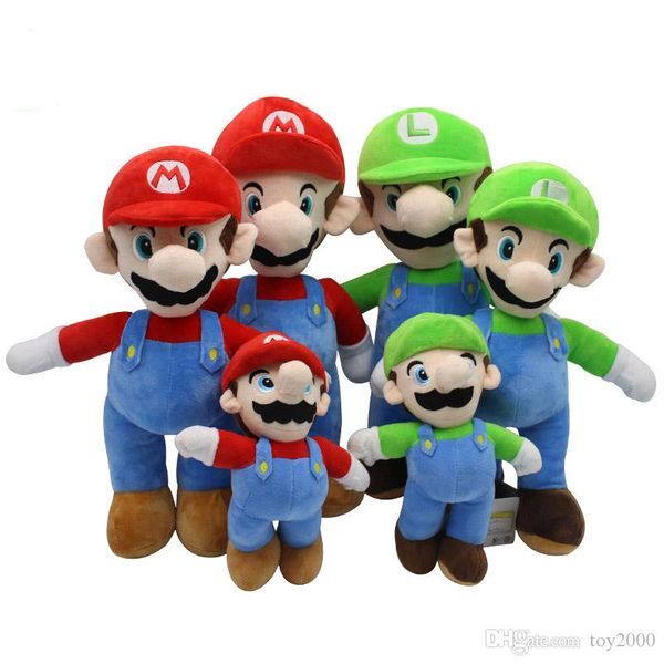 

25cm 35cm 40cm super mario bros plush toy mario and luigi stuffed animals plush toys for gifts