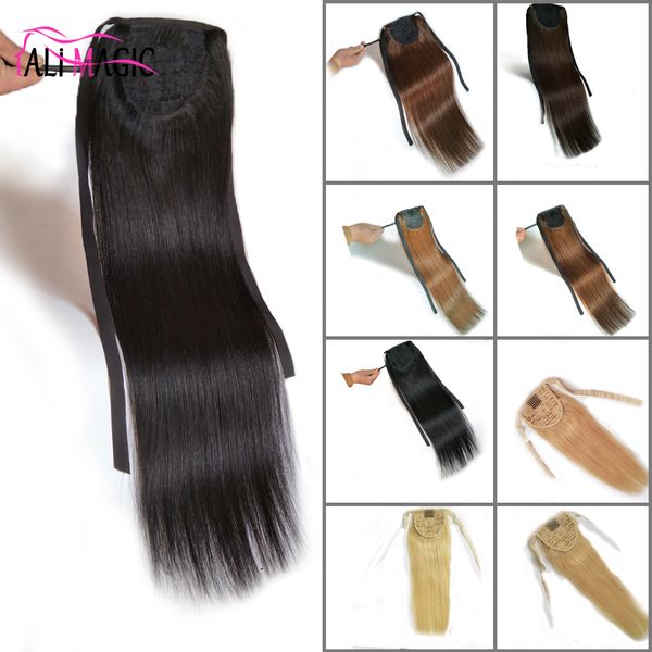 Human Hair Ponytail Natural Hair Ponytail Hair Extensions Remy