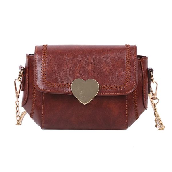 

women fashion shoulder bags pu leather solid love buckle small messenger bag delicate crossbody handbags 20x14x10cm
