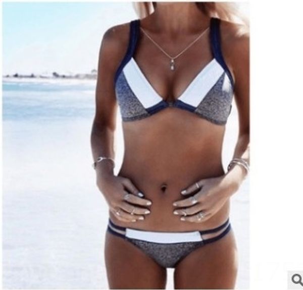 

color matching printing low waist color bikini matching printing low waist bikini swimsuit swimsuit, White;black