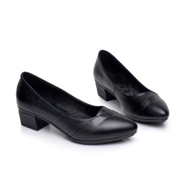 

marlisasa women cute sweet black pu leather round toe heel shoes lady wine red square heel office pumps sapatos azuis h6002