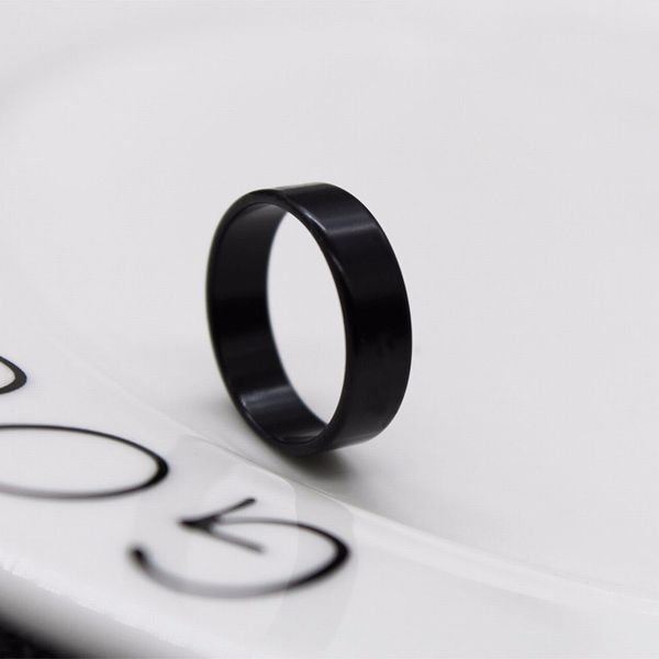 

ring men titanium black simple fashion men's preferred party accessories jewelry collocation gift, Silver