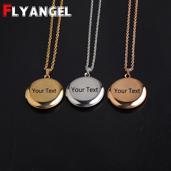 

из нержавеющей стали круглый фото box подарков ожерелье на заказ любых текстов choker высокое качество новый дизайн женщин ювелирные изделия, Silver