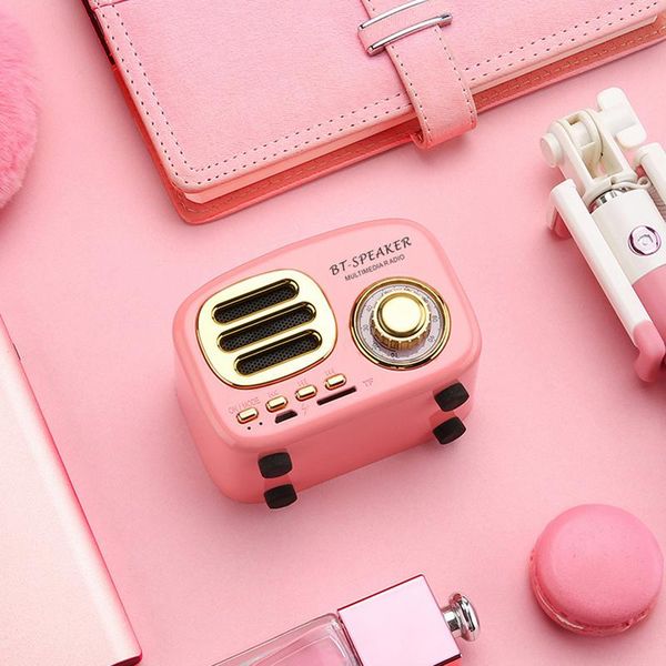

новый ретро bluetooth спикер innovative подарков беспроводной симпатичные спикер сабвуфер карты вставив мобильный телефон портативный спикер