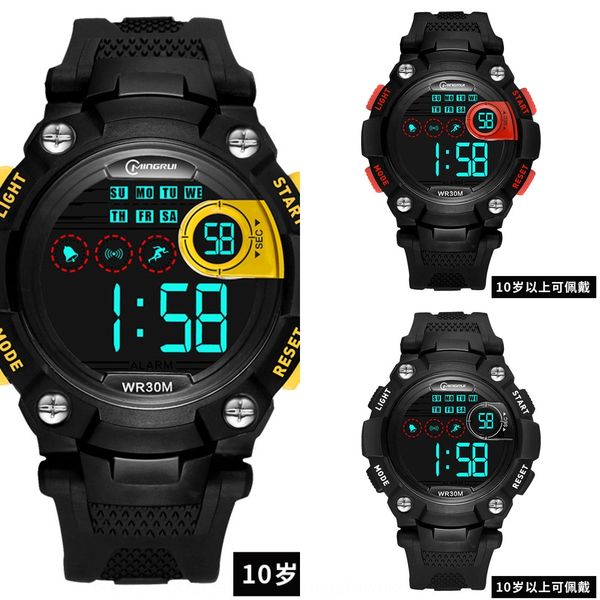 

ohsen outdoor mingrui children's electronic outdoor sports waterproof electronic watch student led sports watch, Blue