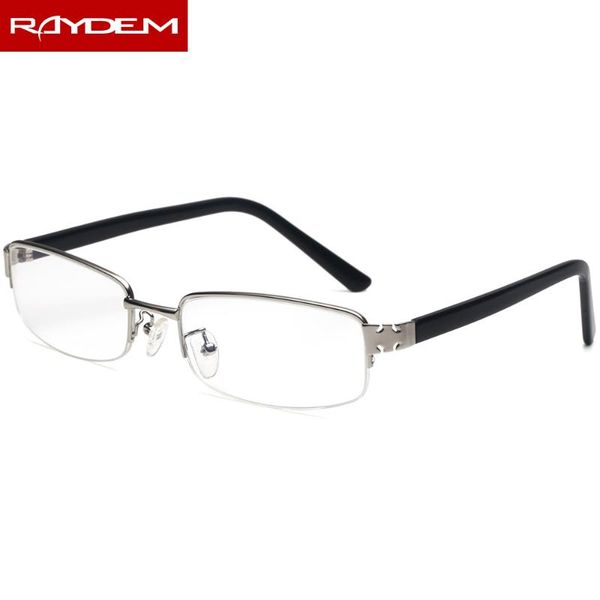 

2020 new blue light blocking optical glasses half-rim alloy finished myopia glasses men women shortsighted eyeglasses, White;black