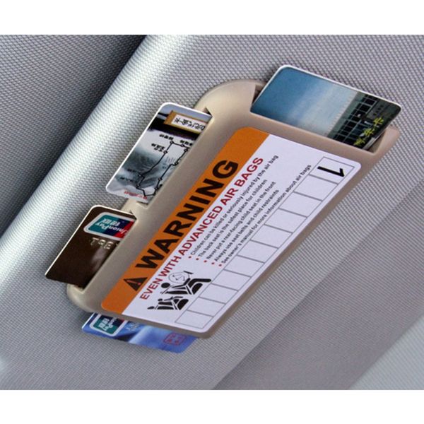 

car parking card holder ic card clip sun visor clip organizer multifunctional temporary parking telephone number plate