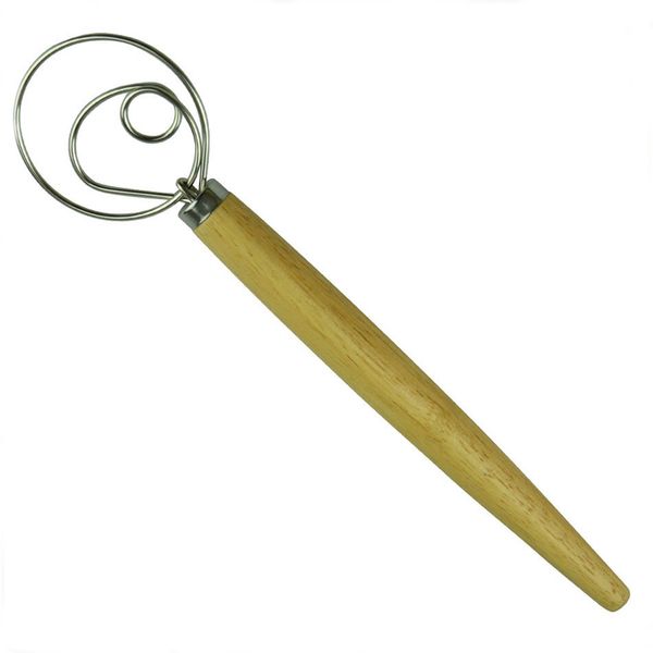 

bread dough whisk mixer egg beater wood handle tools blender stick kitchen supplies