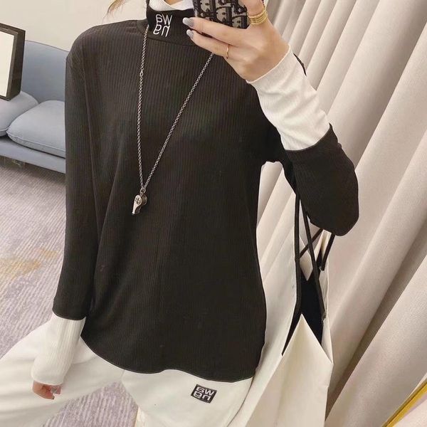 

женская футболка повседневная повседневная футболка размер s-l удобная теплая wsj000#112034 shoping05, White;black