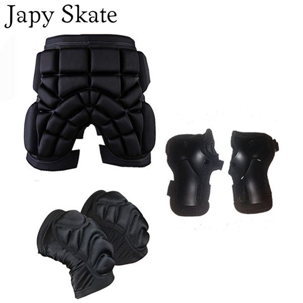 

japy skate kid outdoor sports protective skiing hip pad knee pads wrist support palm skiing skating snowboard protection
