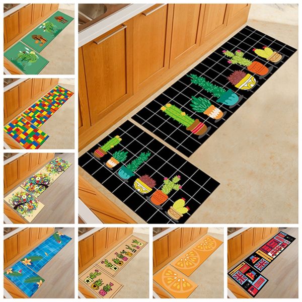 

kitchen mat area rugs rectangle floor mats cartoon pattern anti-slip bedroom carpet bedside rug coffee table welcome door mats