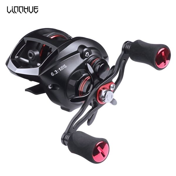 

linnhue baitcasting reel 12+1bb 7.0:1 high speed carbon 5.5kg drag waterproof left right hand reel carp fishing pesca