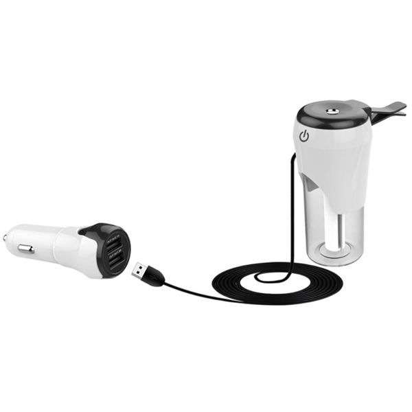 

vehicle mounted humidifier mini dual usb air purifier car charger
