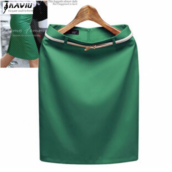 

новая мода женщина делового костюма юбка-карандаш элегантных профессиональное ol юбка включает свободный пояс плюс размера s-xxxl 8 цвета, Black