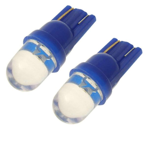 

uxcell two t10 1-led wedge base lamp bulb blue light for 12v car