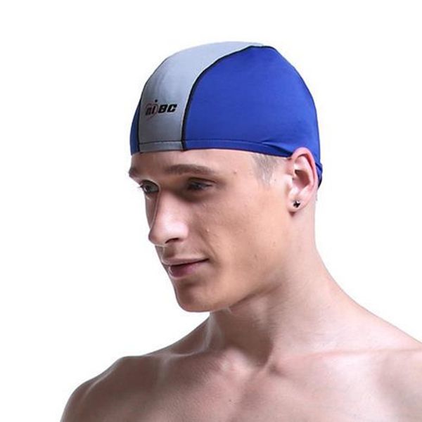 

waterproof comfortable swimming caps elastic swim caps men waterdrop swimming hat cover protect ear brand hot