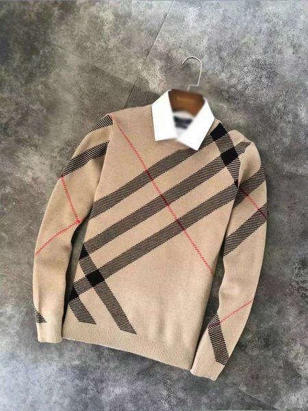 

burberri роскошь мужчин свитер классических мод диких трикотаж дизайнер высокого качества, бутики-свитеров европейских американской нового п, White;black