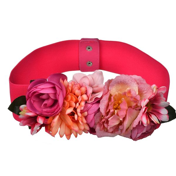 

newly princess headwear girls peony flowers belt,lady's flower belts