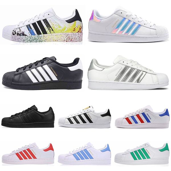 

original superstar casual shoes men women super star black white gold red superstars flat pride mens trainers sports sneakers ing