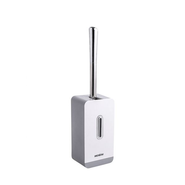 

2019 new creative wall-mounted toilet brush set base stainless steel handle automatic creative punch-toilet brush set hot