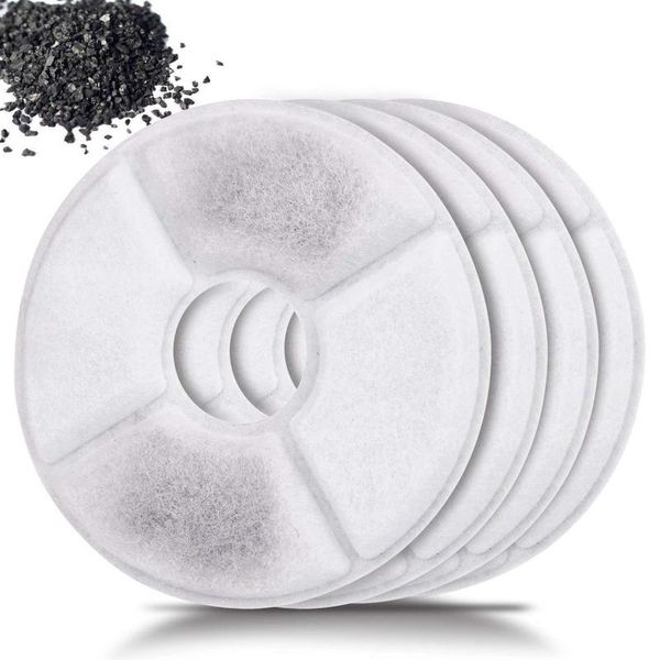 

8pcs/lot activated carbon filter for 1.8l led automatic water drinking fountain cat dog kitten pet bowl drink dish filter
